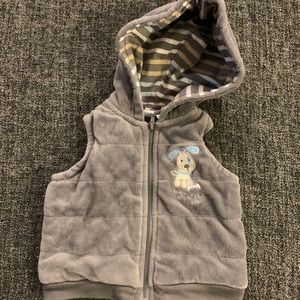 Baby Headquarters Quilted Fleece Terry Vest 3-6M